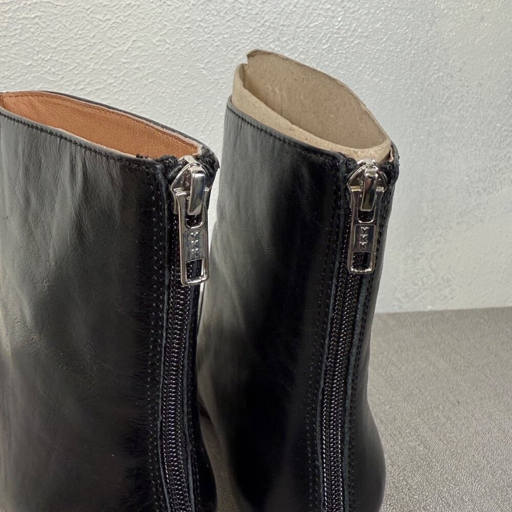 Madewell The Dimes Kitten-Heel Boot in Crinkle Leather NN026 Modern Elegance - Picture 5 of 13